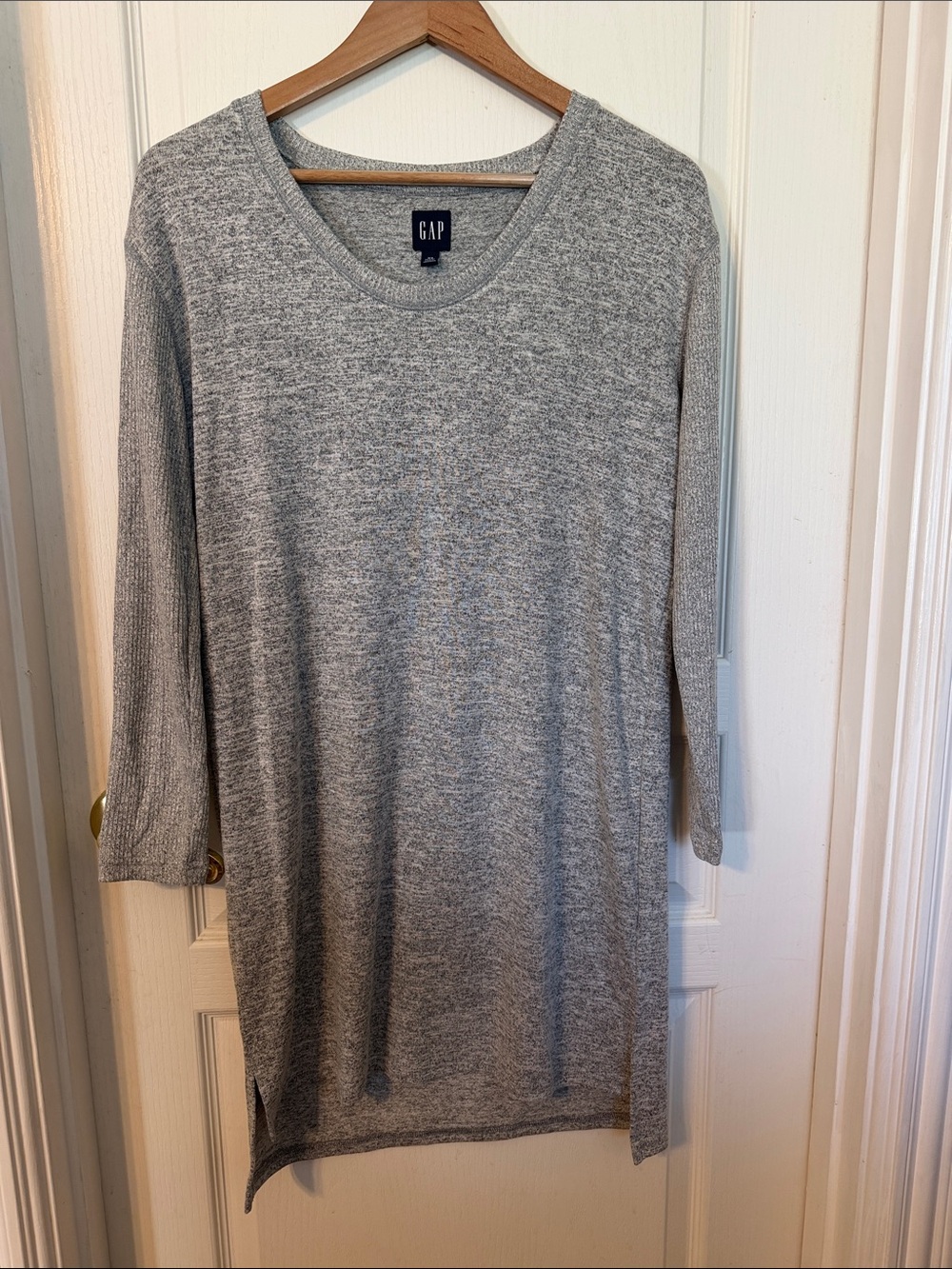 GAP Gray Scoop Neck Knit Dress NWOT